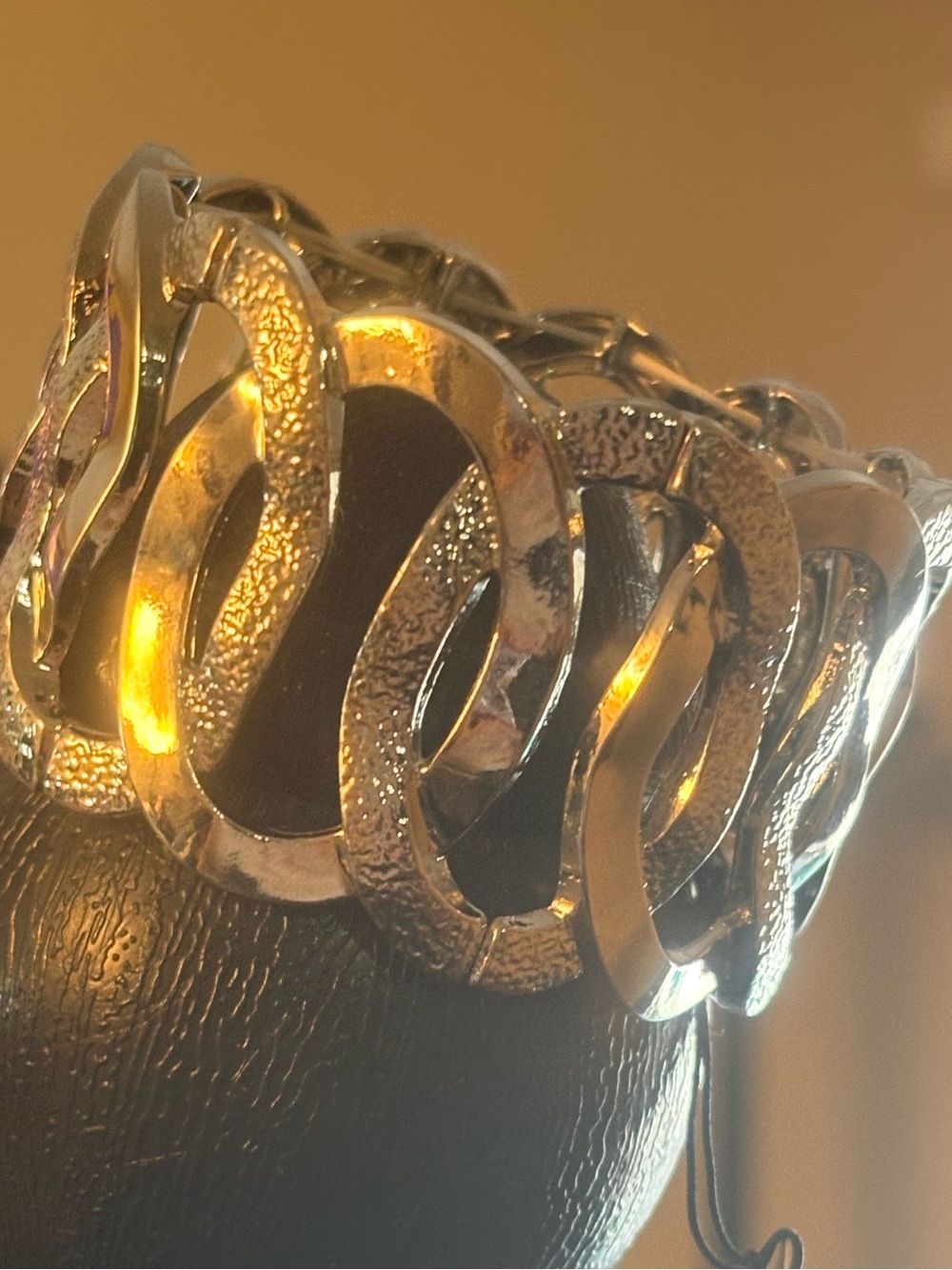 Silver Link Statement Bracelet - Women Accessories